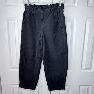 NWT American‎ Eagle Womens Jeans Blue Size 4 Barrel Jean Corduroy Cotton Blend